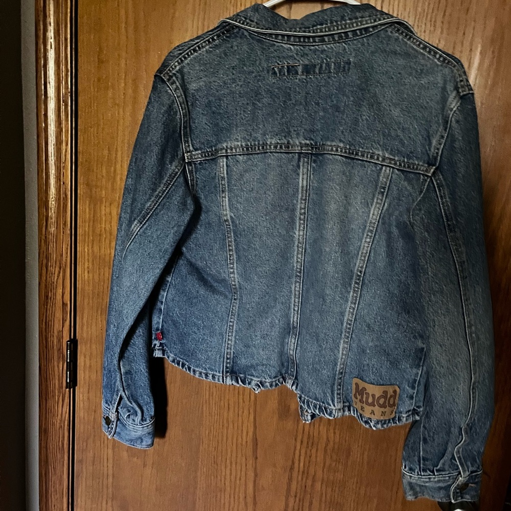 Vintage 90's Mudd Jean Jacket Denim jacket juniors XL - Picture 5 of 6